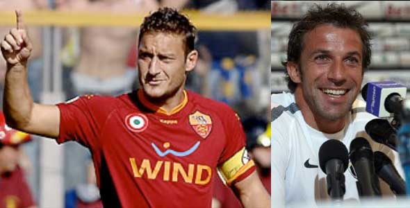 Francesco Totti e Alessandro Del Piero