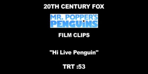 Clip Hi Live Penguin – I Pinguini di Mr. Popper