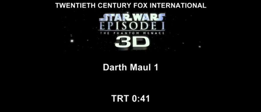 Clip Darth Maul 1 - Star Wars: Episodio I - La minaccia fantasma 3D