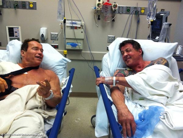 Arnold Schwarzenegger e Sylvester Stallone