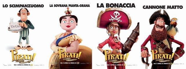 Pirati Briganti da strapazzo: i character poster