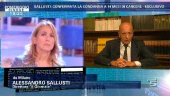 Alessandro Sallusti a Pomeriggio Cinque da Barbara d'Urso