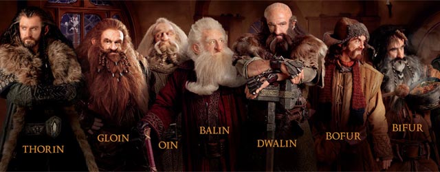 Lo Hobbit: poster con i Nani della trilogia
