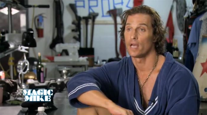 Intervista Matthew McConaughey - Magic Mike