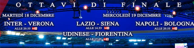 Coppa Italia: Inter-Verona su Rai2 - 18 dicembre 2012
