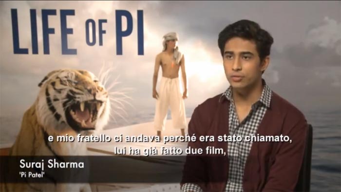 Intervista Suraj Sharma - Vita di Pi