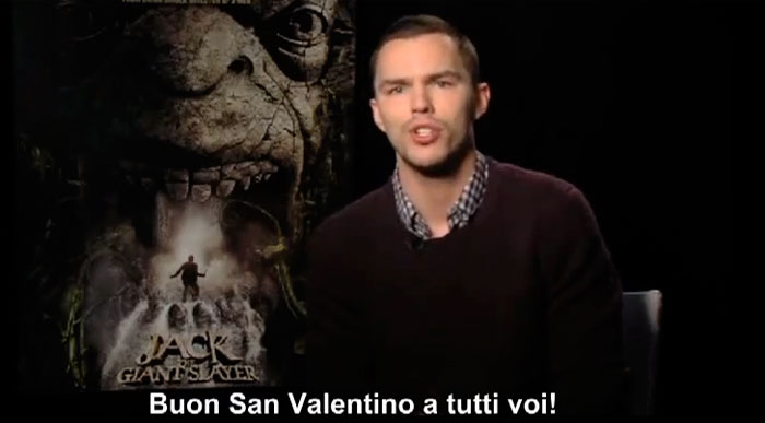 Buon San Valentino da Nicholas Hoult - Il Cacciatore di Giganti