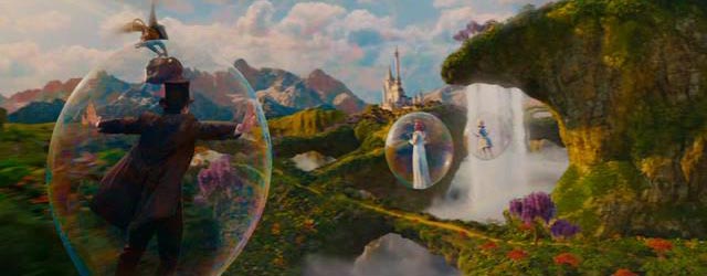 Il Grande e Potente Oz, Viaggio nelle bolle