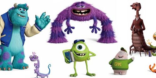 Monsters University: primo gruppo di personaggi