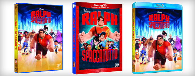 Ralph Spaccatutto in DVD, Blu-ray, Blu ray 3D