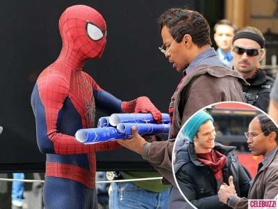 Andrew Garfield con Jamie Foxx