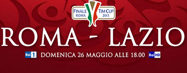 Coppa Italia 2013: finale Roma-Lazio su Rai1, Rai HD