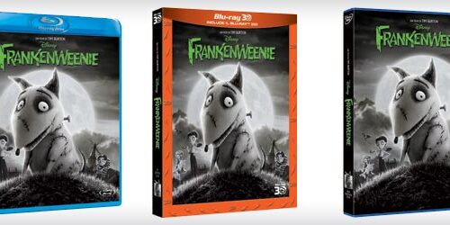 Frankenweenie di Tim Burton in DVD, Blu-ray 3D