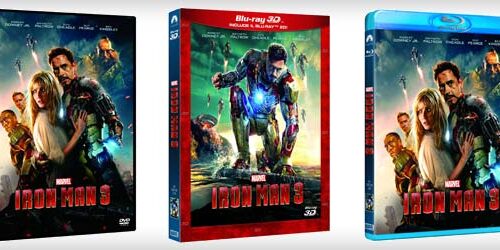 Iron Man 3 in DVD, Blu-ray e Blu-ray 3D