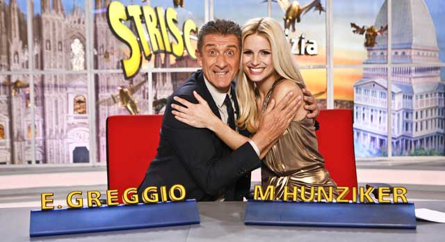 Striscia la notizia Ezio Greggio, Michelle Hunziker