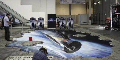 Time-lapse: l’Enterprise al Romics 2013