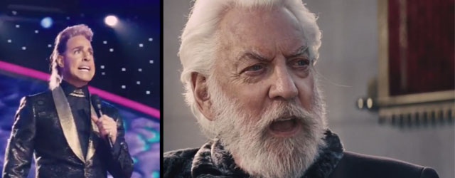 Hunger Games: il Presidente Snow e Caesar Flickerman