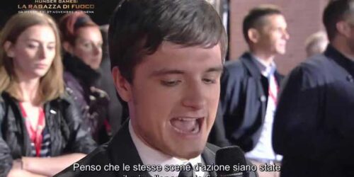 Intervista a Josh Hutcherson sul red carpet di Roma – Hunger Games: La Ragazza di Fuoco