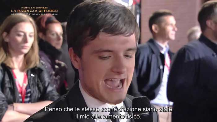 Intervista a Josh Hutcherson sul red carpet di Roma - Hunger Games: La Ragazza di Fuoco