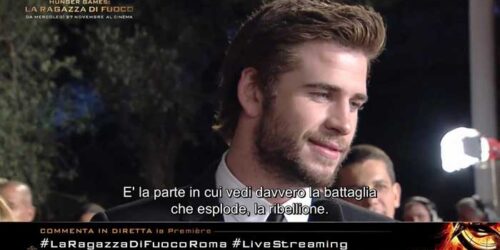 Intervista a Liam Hemsworth sul red carpet di Roma – Hunger Games: La Ragazza di Fuoco