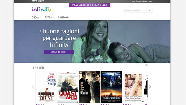 Infinity di Mediaset