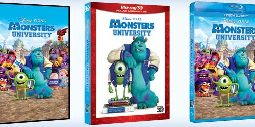 Monsters University in DVD, Blu-ray e Blu-ray 3D