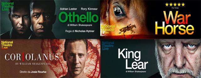 Othello, Coriolanus, War Horse e Re Lear al Cinema