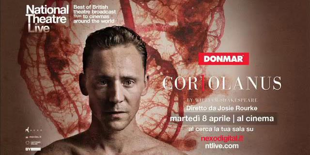 Coriolanus con Tom Hiddleston al cinema solo l'8 aprile