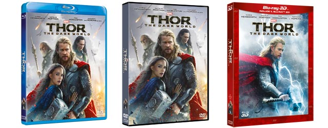 Thor: The Dark World in Dvd, Blu-ray e BD 3D