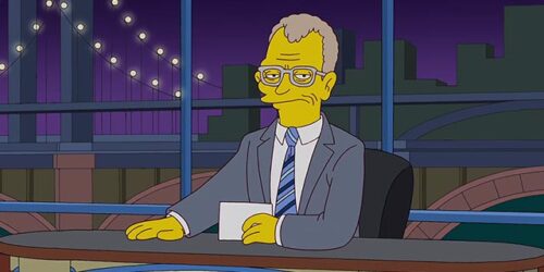 I Simpson omaggiano David Letterman