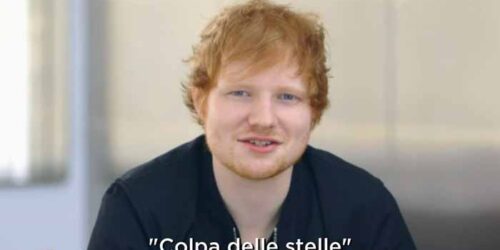 Colpa delle Stelle: Ed Sheeran saluta i fans