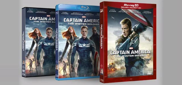 Captain America: The Winter Soldier in DVD, Blu-ray