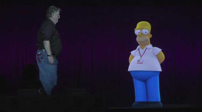 Comic-Con 2014: Homer Simpson in Ologramma