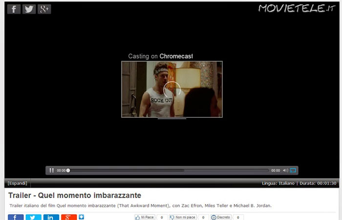 Movietele.it Video è su Chromecast