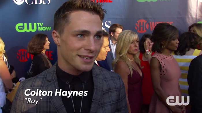 Arrow - Colton Haynes TCA Red Carpet Interview