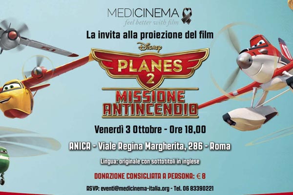 Planes 2: Proiezione per Beneficienza il 3 Ottobre a Roma