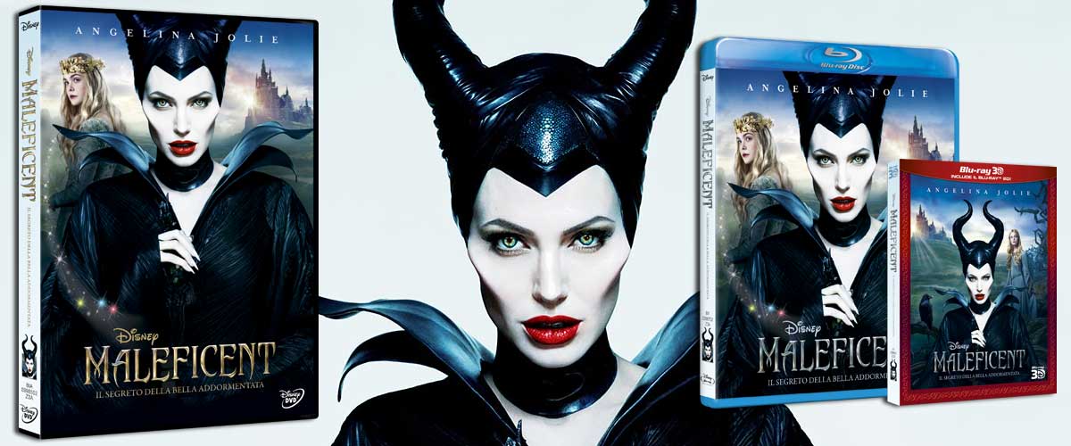 Maleficent in Blu-Ray, DVD, BD-3D