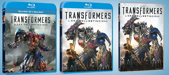Transformers 4 in DVD, Blu-ray, BD3D