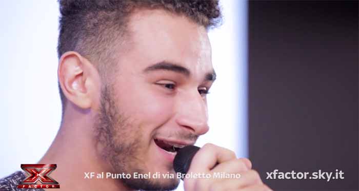 X Factor 2014 - Riccardo Schiara al Punto Enel di Milano