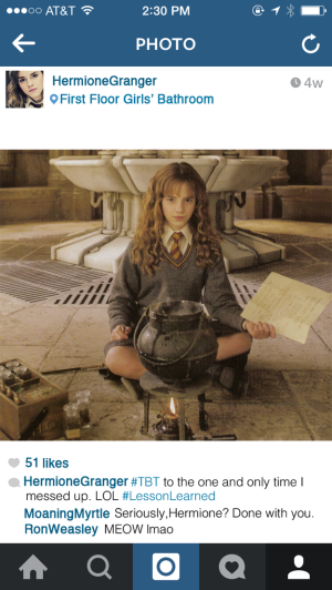 E se Hermione Granger avesse avuto Instagram?