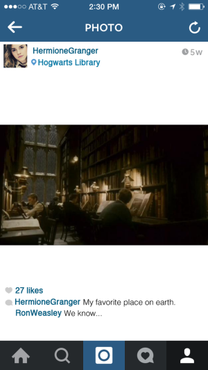E se Hermione Granger avesse avuto Instagram?