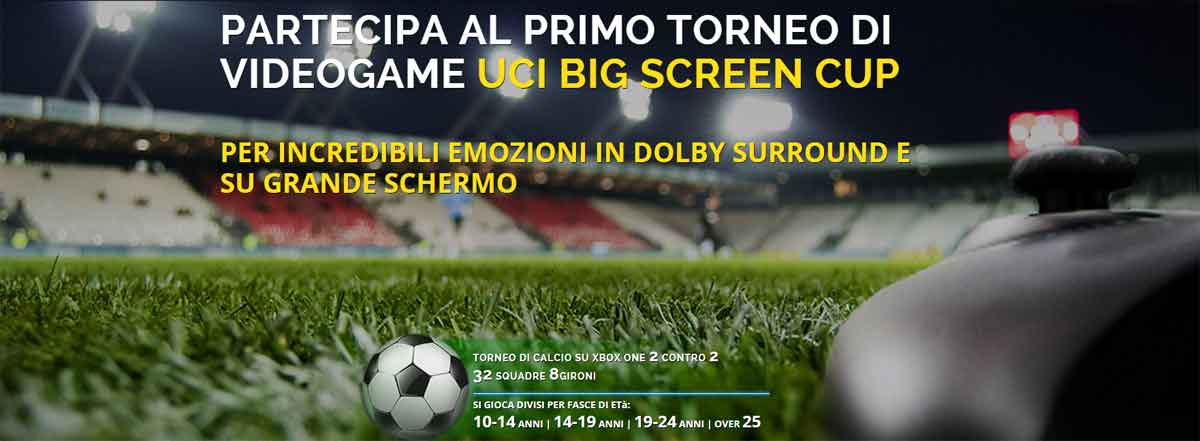 UCI Big Screen Cup 2014, primo torneo di calcio al Cinema