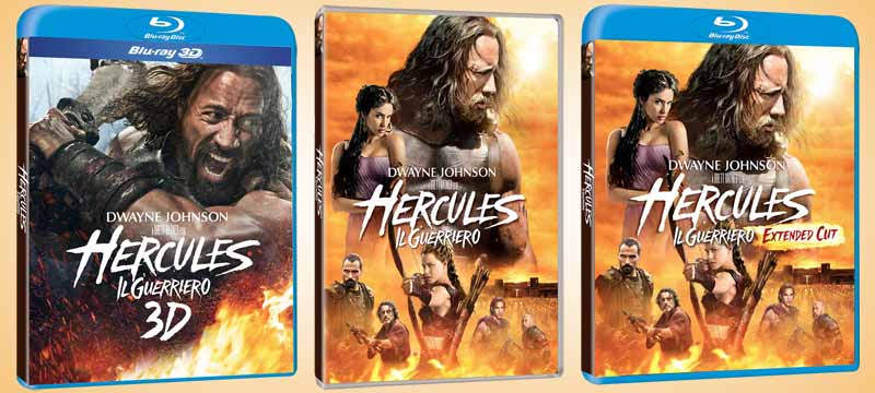 Hercules - Il guerriero in DVD, Blu-ray, BD3D