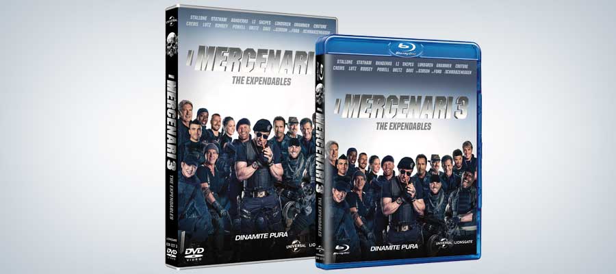 I Mercenari 3 in DVD, Blu-ray
