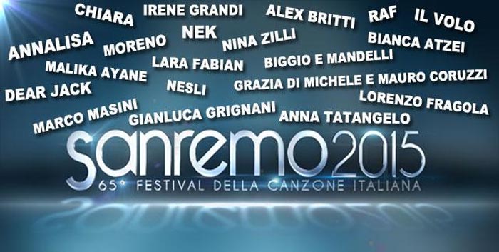 Sanremo 2015: i 20 Campioni in Gara
