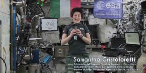 Sanremo 2015: Samantha Cristoforetti - 3a serata
