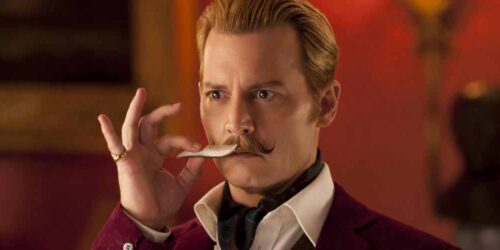 Johnny Depp elegante, aristocratico, furbo e truffatore in Mortdecai