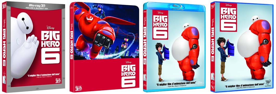 Big Hero 6 in DVD, Blu-ray, BD3D