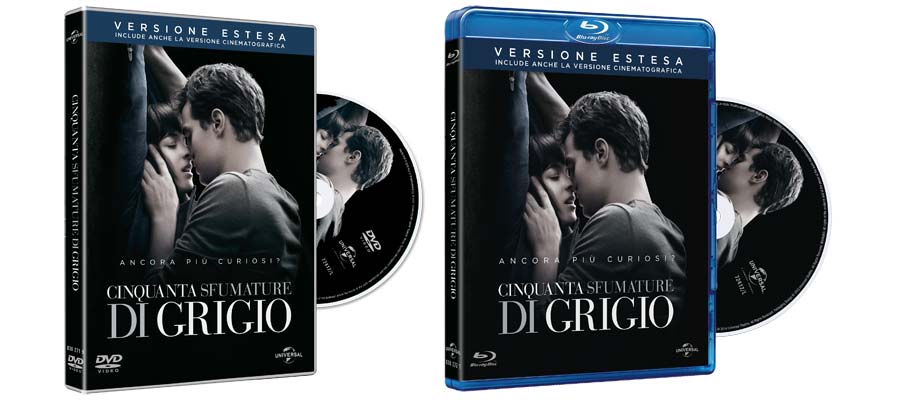 Cinquanta Sfumature di Grigio in Blu-ray e DVD