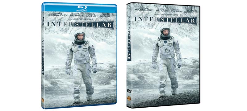 Interstellar in Blu-ray e DVD